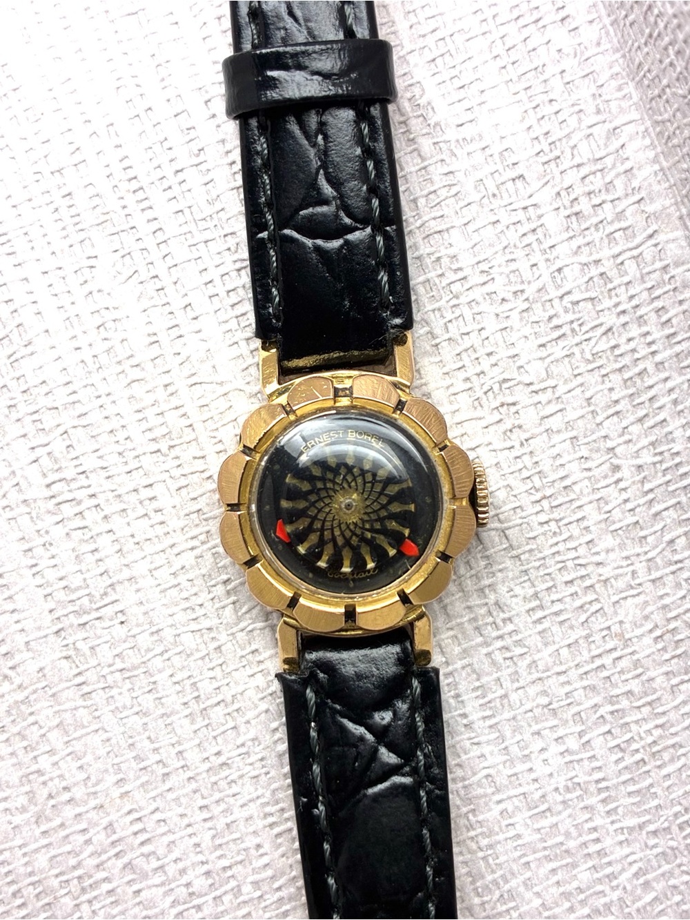 Vintage Ernest Borel Kaleidoscope Cocktail Ladies Watch Ref 166009 + Extra Band